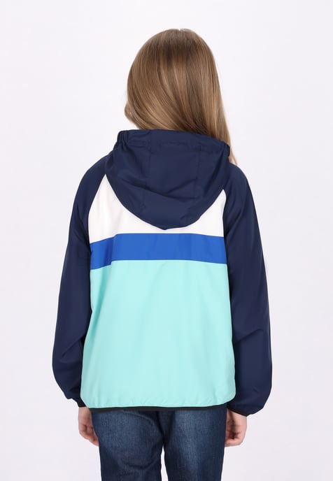 Schmuddelwedda Anorak Mädchen (Kids) Türkis Colorblock - Image 4