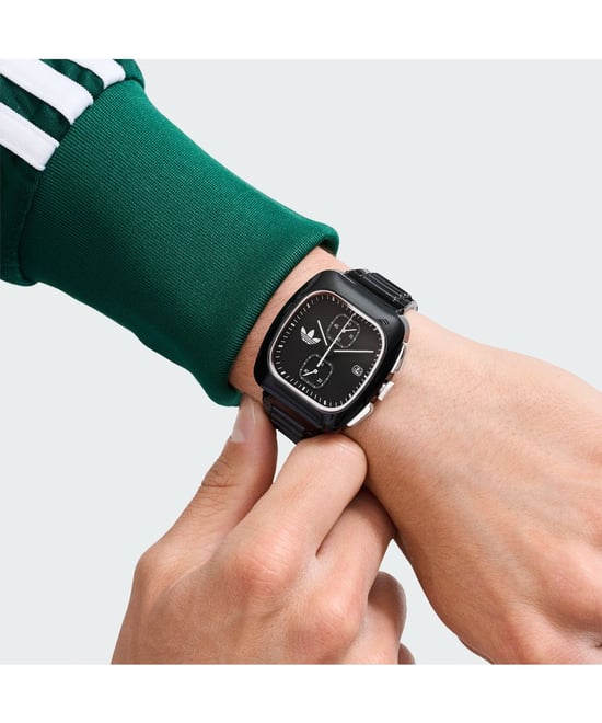 Adidas Originals Retro Wave Two Chrono Unisex Schwarze Uhr AOSY24533 - Image 4
