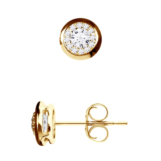 DIADEMA - Earrings with Diamonds - Yellow Gold