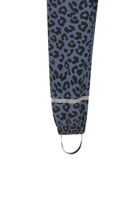 Schmuddelwedda Regenhose Mädchen Blau Grau Schwarz Leo - Image 4