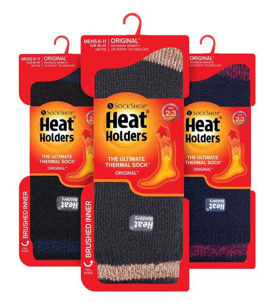 HEAT HOLDERS - 3er-Pack Multipack Herren Isolierte Thermosocken für den Winter - Block Twist - Image 2
