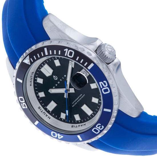 Nautis Interceptor Box Set with Interchangable Bands and Date Display - Navy