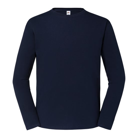 Fruit of the Loom - "Iconic 195" T-Shirt für Herren/Damen Unisex Langärmlig (Marineblau) - Image 1