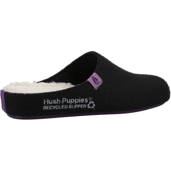 Hush Puppies The Good 90% Recyceltes RPET Polyester Damen Hausschuhe Schwarz - Image 2