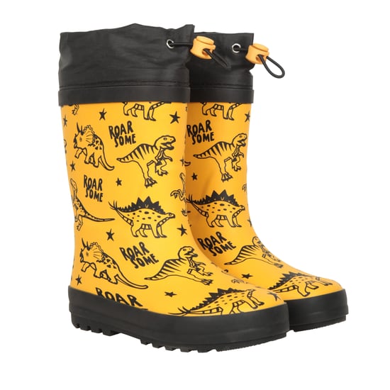 Mountain Warehouse - Kinder Gummistiefel "II", Dinosaurier (Gelb) - Image 4