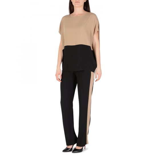 19V69 Italia Damen Pants Multicolor PANTALONE MONACO CAMMELLO NERO - Image 3