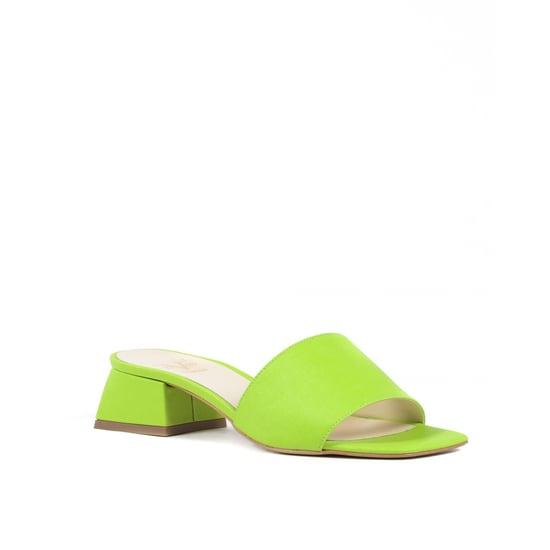 19V69 Italia Womens Sandal Green 4909 PELLE STAMP VERDE ACIDO