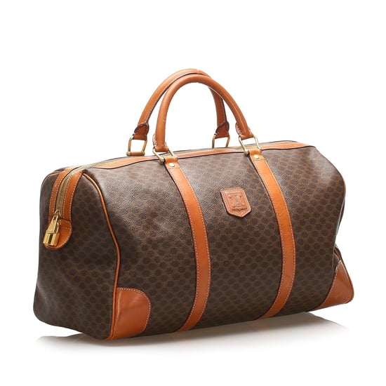 Vintage Celine Macadam Travel Bag Brown - Image 2