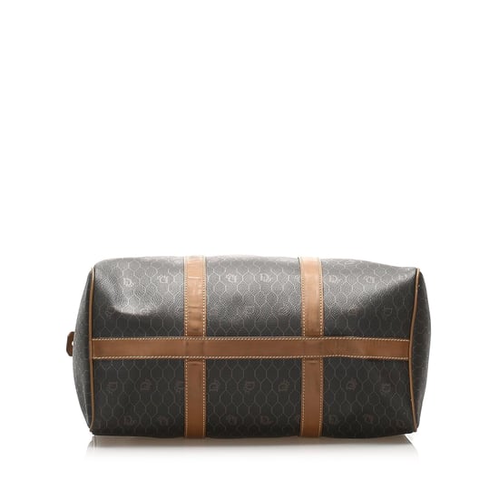 Vintage Dior Honeycomb Boston Bag Brown - Image 4