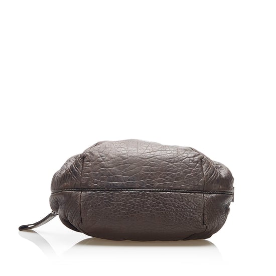 Vintage Fendi Spy Leather Handbag Brown - Image 4