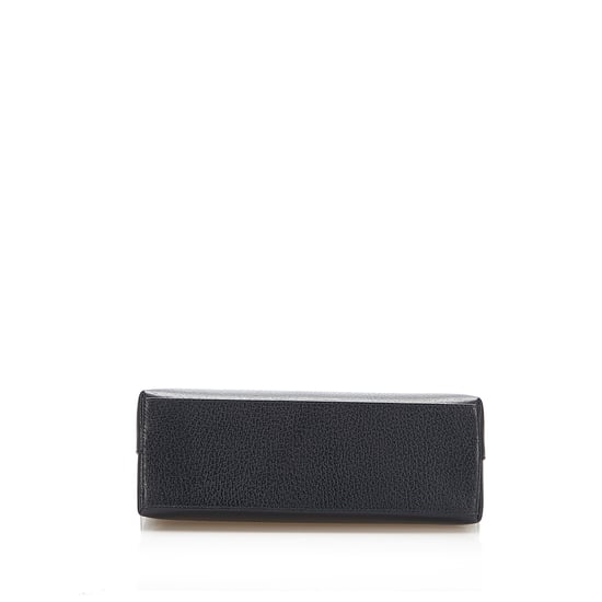Vintage Gucci Bamboo Leather Handbag Black - Image 4