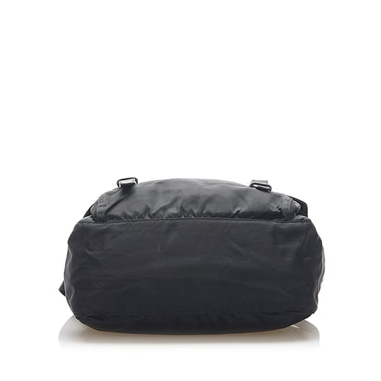 Vintage Prada Tessuto Crossbody Bag Black - Image 4