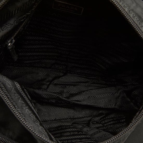 Vintage Prada Tessuto Crossbody Bag Black - Image 5