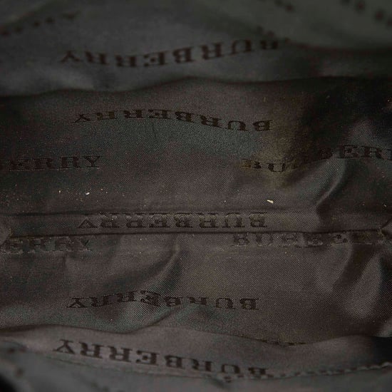 Vintage Burberry House Check Canvas Crossbody Bag Brown - Image 5