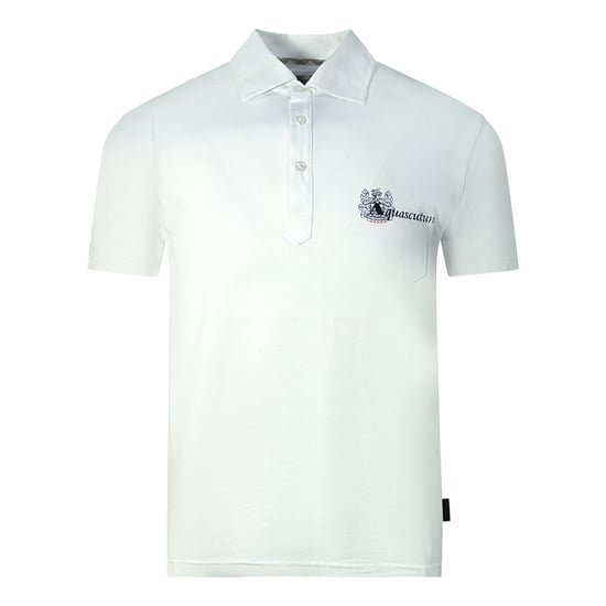 Aquascutum Aldis Brand London Logo Weisses Poloshirt - Image 1