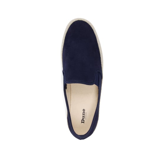 Dune Francisco Wildleder Herren Sneaker In Marineblau - Image 4