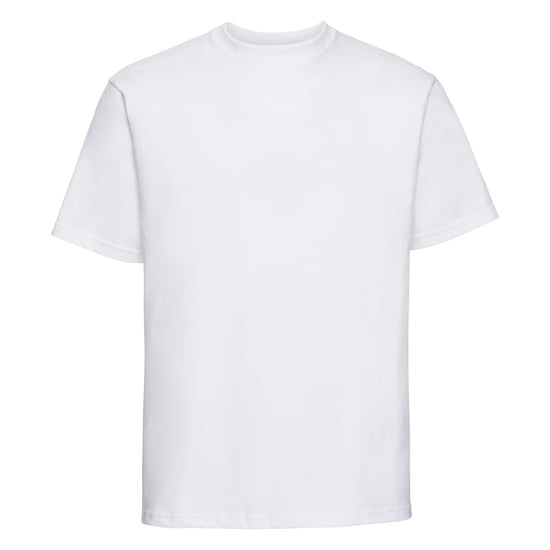 Russell Europe Mens Classic Heavyweight Ringspun Short Sleeve T-Shirt (Weiß) - Image 1