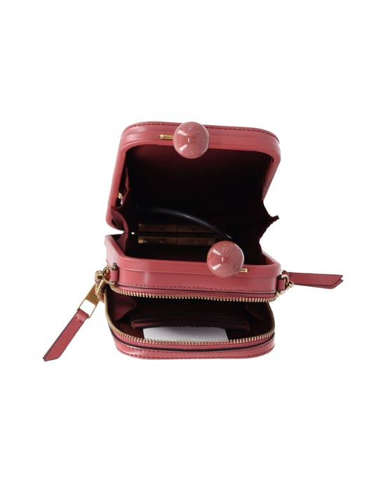 Marc Jacobs The Vanity Umhängetasche aus pinkfarbenem Leder - Image 5