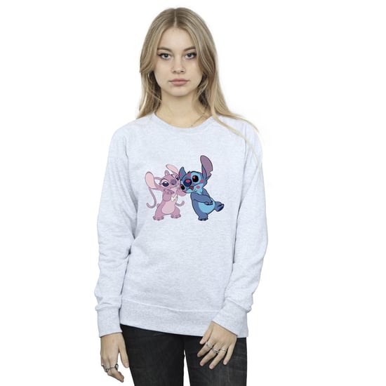 Disney Lilo & Stitch Kisses Sweatshirt für Damen/Damen (Sport grau) - Image 2
