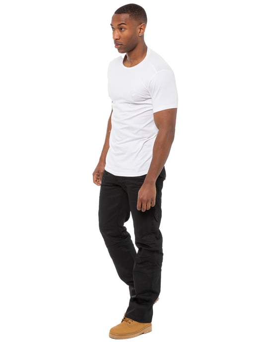 Enzo | Herren Schwarz Beschichtete Denim Jeans - Image 6