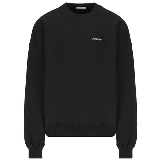 Off-White Scratch Arrow Design Oversized Fit Black Sweatshirt - Image 1