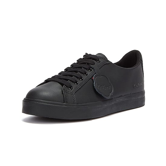 Jungen Mädchen Kickers Jugend Leder Tovni Lacer Turnschuhe - (Schwarz) - Image 3