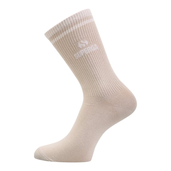 Superga Chaussettes unisexes adultes en tricot côtelé (paquet de 3) (Pêche/Blanc/Tan) - Image 2