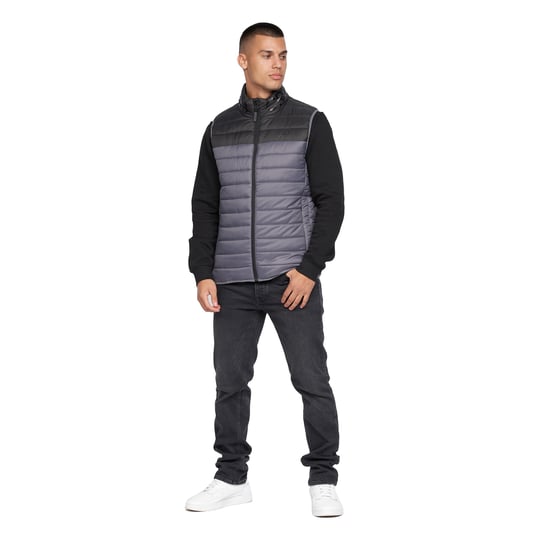 Crosshatch - "Presnell" Weste Hoch geschnitten für Herren (Holzkohle) - Image 4