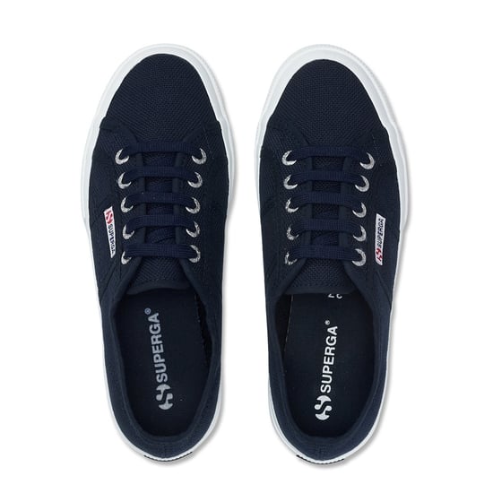 Superga Unisex Erwachsene 2750 Cotu Classic Vegan Turnschuhe (Marine/Weiß) - Image 4