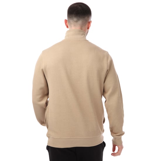 Sweat zip col montant Lacoste Pour Homme en Marron - Image 2