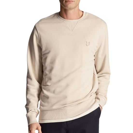 Lyle & Scott Tonal Eagle Logo Cremefarbenes Pullover-Sweatshirt - Image 1