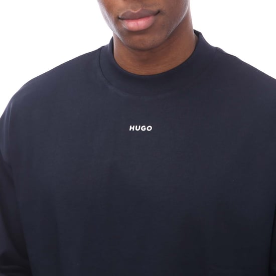 Men's Hugo Boss Logo Print Relaxed-Fit T-Shirt in Dark Blue