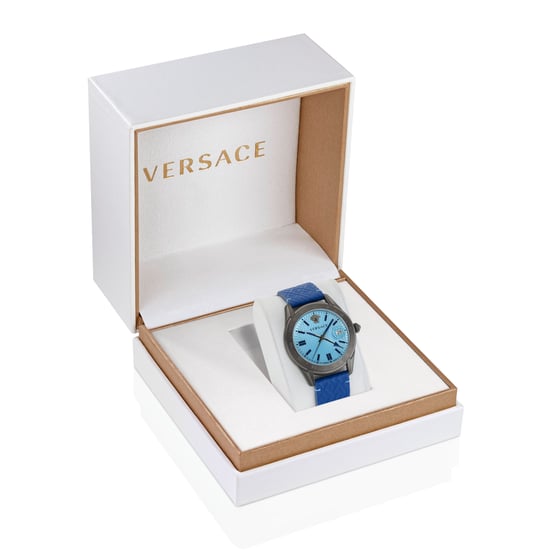 Versace Greca Time Gmt Men's Blue Watch VE7C00423