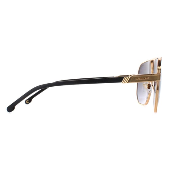 Carrera Aviator Mens Matte Black and Gold Dark Grey Gradient 1062/S