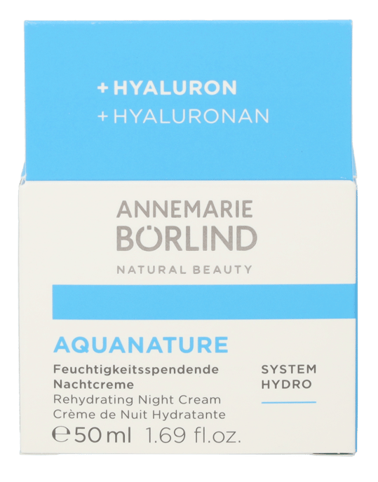 Annemarie Borlind Aquanature Rehydrating Night Cream. - Image 2
