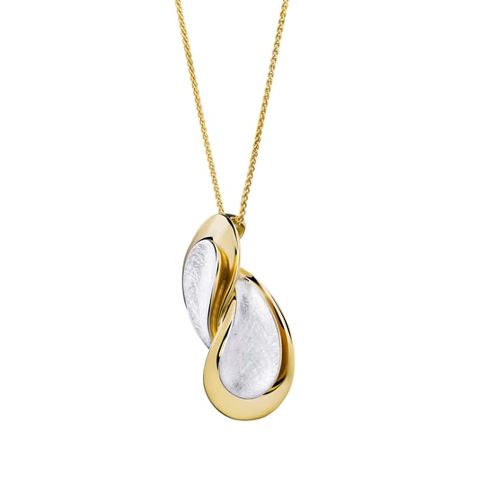 Orphelia 'Ameliana' Damenkette mit Anhänger aus 925er Sterlingsilber – Silber/Gold ZH-7508 - Image 3