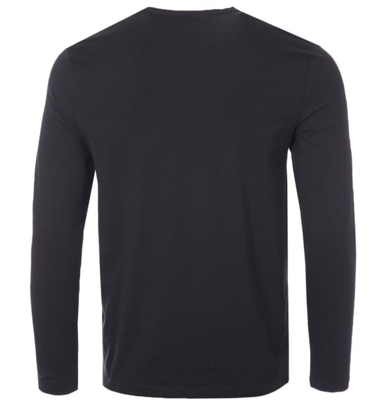 BOSS Langarmshirt mit Kontrastlogo – Schwarz - Image 2