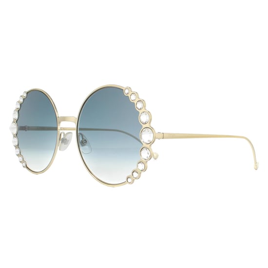 Fendi Sunglasses FF0324/S 3YG 08 Light Gold Blue Grey Gradient