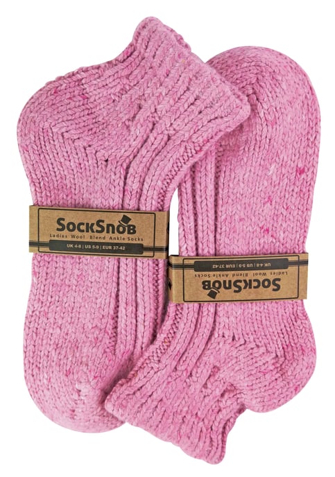 Sock Snob Damen-Stiefelettensocken aus grober, gerippter Wolle mit niedrigem Schnitt - Image 2
