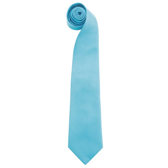 Premier Herren Krawatte Colours, unifarben (Türkis) - Image 1