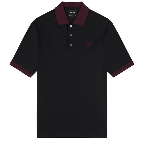 Lyle & Scott Ringer Jet Black Poloshirt - Image 1