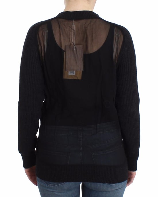 John Galliano Women's Black wool cardigan