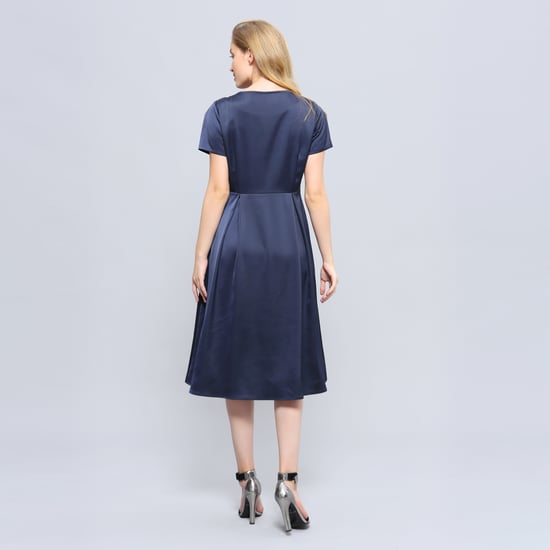 Skater-Satin-Kleid - Image 4