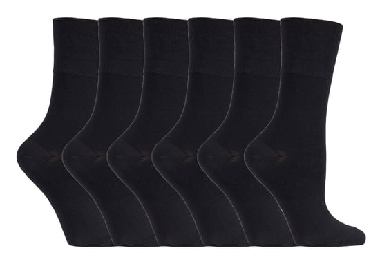 Sock Shop Gentle Grip - 6 Paar Damen nicht elastische Bambus Socken - SOLRM31 - Image 1