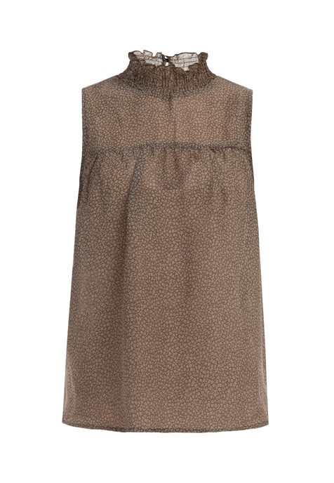 Dreimaster Bluse Damen Oliv Wollweiss - Image 1