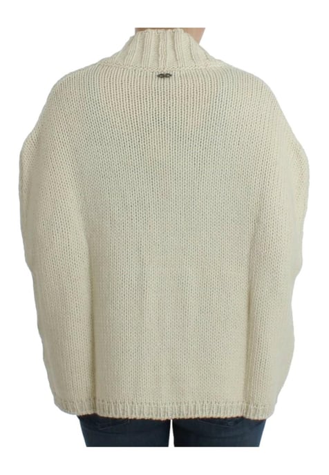 Costume National Women's White knitted cardigan