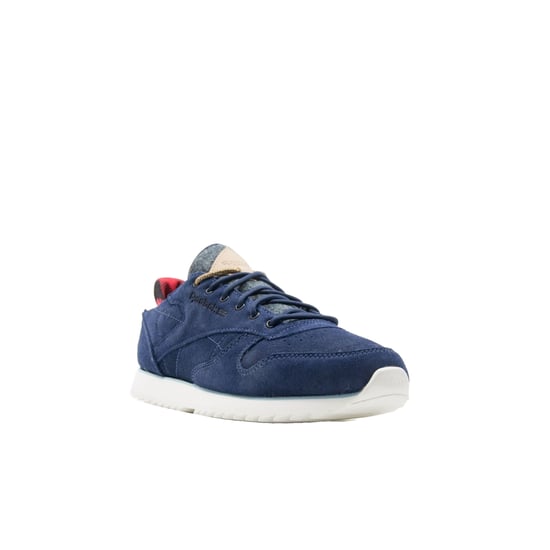 Reebok ZAP CL Outdoor Lace Up Blue Suede Leather Womens Trainers AQ9777