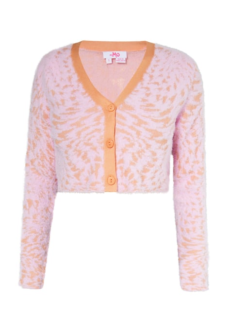 Mymo Strickjacke Damen rosa-orange - Image 1