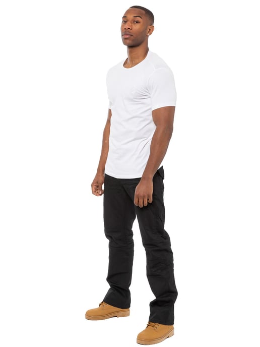Enzo | Herren Schwarz Beschichtete Denim Jeans - Image 5