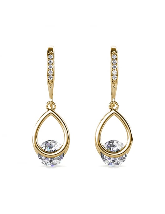 Tristin Hakenohrringe - Gold und Kristall - Image 3